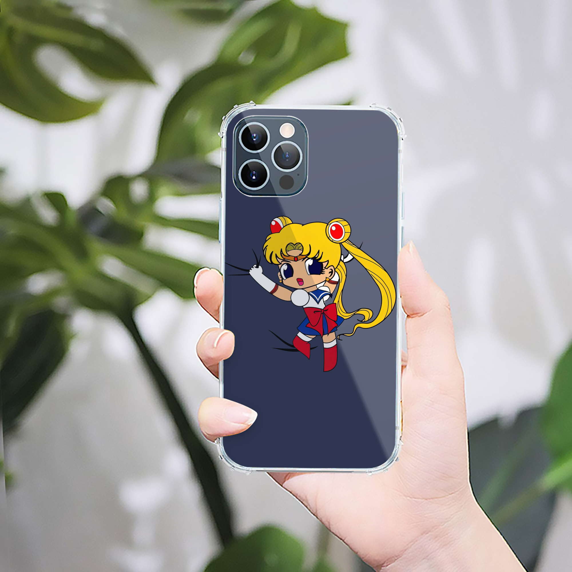 （画像用） 美少女戦士セーラームーン 月野 うさぎ つきの うさぎ Sailor Moon Tsukino Usagi 【iPhone 12シリーズ対応】透明スマホケース（クリアソフトケース）